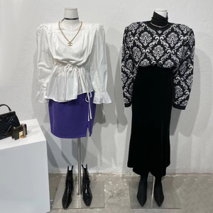 平肩模特道具半身女人台婚纱架韩国设计服装店橱窗模特架子展示架
