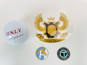高尔夫球帽夹球标 Mark马克golf 日本夹子带磁铁球位置标一件包邮