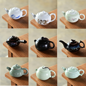 创意陶瓷功夫茶具套装单壶茶壶家用复古紫砂冲泡绿茶水壶日用家居
