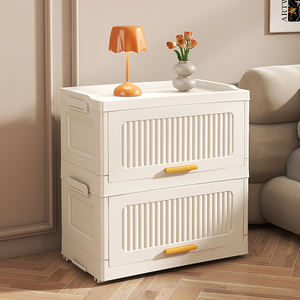 床头柜小型简约现代收纳柜抽屉式卧室家用床边柜小柜子塑料储物柜
