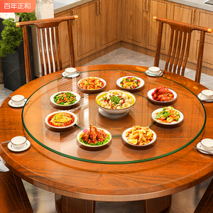 餐桌转盘家用加厚钢化玻璃桌子大园型圆盘桌面饭桌转桌圆桌旋转盘