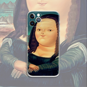 Fernando Botero  搞笑减肥胖蒙娜丽莎文艺油画艺术生手机壳 D904