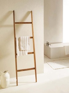 ZaraHome正品代购欧式简约浴室梯子合欢实木卫生间毛巾置物架
