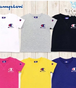 【特价现货】 日本采购冠军潮牌Champion儿童夏季短袖半袖T恤