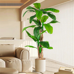 芭蕉树大型仿真植物高级仿生绿植盆栽室内商场橱窗装饰花假树摆件