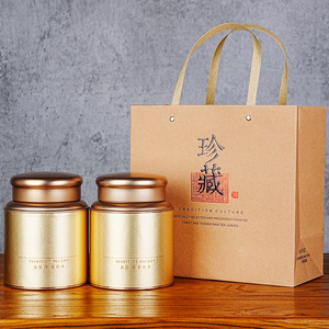 茶叶罐铁罐密封通用马口铁半斤一斤装大号红绿茶小青柑包装盒定制