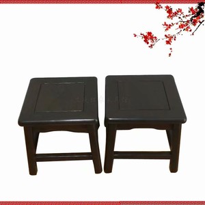 红木家具四方凳非洲黑檀木小方凳儿童凳明清古典实木换鞋凳矮凳
