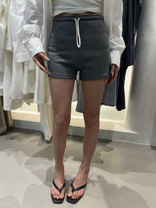HUMSMR夏季新款欧美修身舒适高腰弹性热裤百搭薄款运动休闲短裤女
