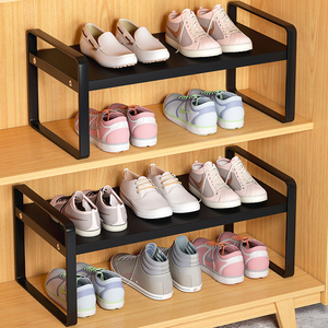 鞋柜分层隔板置物架鞋架柜子里的柜内置鞋架放鞋子的收纳隔层架子