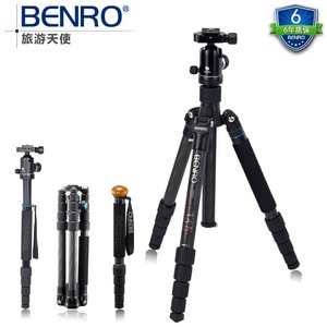 Benro百诺C2292TB1 旅游天使碳纤维三脚架 单反相机摄影专业稳定