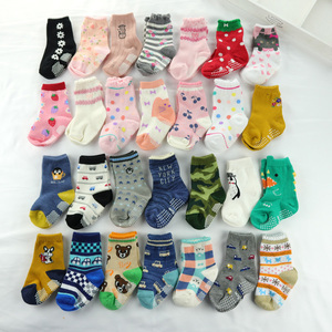 日单儿童春秋袜婴童袜子防滑 胶点小袜子 质量很好 0-3-10岁