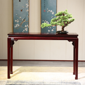 红木条案酸枝木条几实木新中式平头案玄关桌花梨木条桌供桌靠墙桌