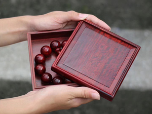 红木礼盒佛珠盒手串饰品蜜蜡绿松沉香防潮包装盒实木滑盖小叶紫檀