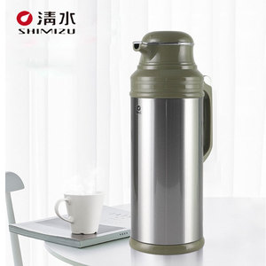 上海清水家用热水瓶老式办公按压式保温壶大容量玻璃内胆暖水壶