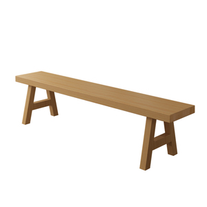 现代简约实木长凳新中式茶椅餐厅长条椅成人纯实木书桌电脑椅板凳