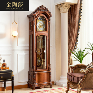 德国赫姆勒欧式机械落地钟客厅中式复古座钟别墅立式钟表古典摆钟