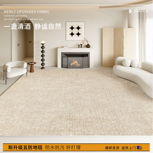 极简客厅地毯2024新款轻奢高端沙发茶几毯加厚免洗防水好打理地垫
