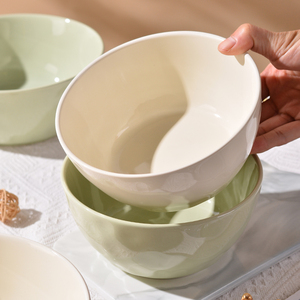 面碗家用2024新款汤碗大碗7英寸面条碗奶油风高级感陶瓷泡面碗