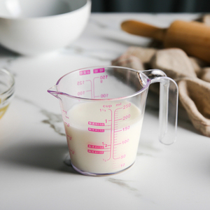 250ml量杯带刻度塑料厨房用  测液体牛奶毫升克度杯烘焙工具