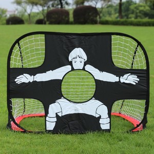 带靶心儿童足球门网架便携式简易门框可折叠送挡布户外运动玩具