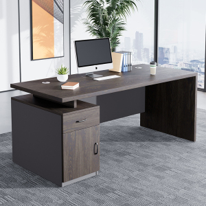 办公桌椅组合老板简约现代电脑书桌办公室员工位轻奢单人经理桌子