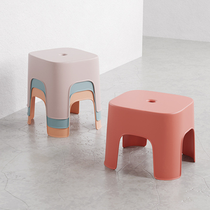 小凳子家用创意可爱北欧风格塑料矮凳大人简约现代加厚结实方板凳