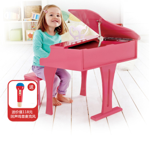 Hape钢琴30键儿童玩具琴机械三角立式木质宝宝初学者男女孩可弹奏
