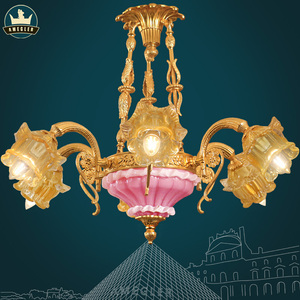 美格勒法式铜灯欧式吊灯客厅美式创意北欧灯具吊灯铜灯 品牌吊灯