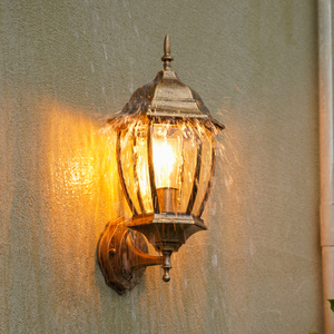 欧式壁灯户外铝材LED防水庭院灯过道单头墙壁灯单头露台阳台壁灯