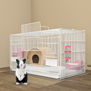 兔子笼子家用室内专用大号荷兰猪豚鼠小兔笼养兔宠物兔窝兔子别墅