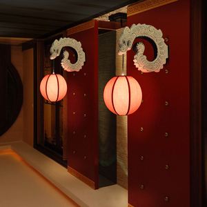 创意新中式壁灯客厅仿古过道庭院灯笼复古典酒店中国风家居墙壁灯