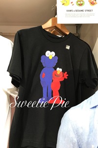 日本购 UNIQLO 优衣库UT x KAWS x 芝麻街男女同款短袖T恤