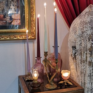 手作枝形蜡烛曼陀罗系列蜡烛天然大豆蜡烛天然蜂蜡烛欧式复古蜡烛
