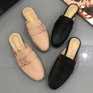 SamEdelman 2019年春夏新款外穿包头百搭半拖懒人平跟凉拖鞋女鞋