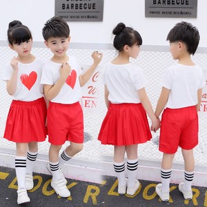 六一儿童演出服小学生红歌大合唱幼儿园园服爱心手语舞蹈表演服装