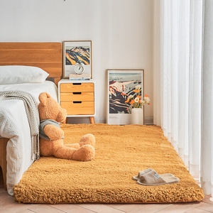 加厚羊毛卧室床边地毯ins北欧毛绒榻榻米地垫满铺客厅茶几沙发垫