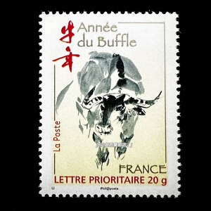 法国邮票 2009年 生肖牛年 1全