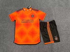 迪纳摩橙色短袖球衣2324冷门足球服夏季套装男定制印号字运动队服