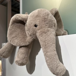 ins北欧软体大象公仔儿童睡觉抱布娃娃安抚小象玩偶抱枕毛绒玩具