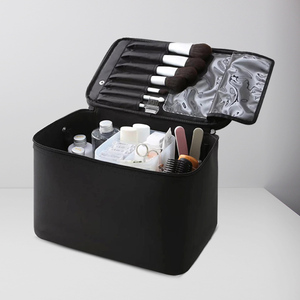 日本无印风格手提化妆包女ins简约防水硬壳化妆箱洗漱用品收纳盒
