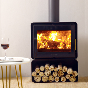 壁炉真火燃木柴家用客厅现代简约钢板嵌入式别墅美式火焰壁炉装饰
