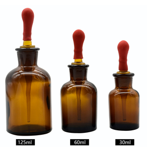 茶色/玻璃滴瓶125ml 棕色滴瓶/化学实验耗材/DIY胶头滴瓶/仪器