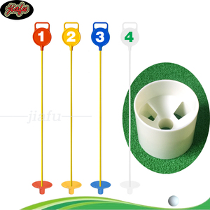 高尔夫提手旗杆塑料不锈钢果岭洞杯练习场推杆目标球洞旗标用品