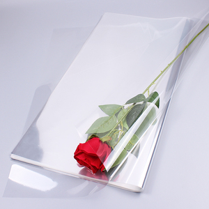 花店鲜花材料花束打底防水防尘包装纸花艺纯透明塑料玻璃纸花纸