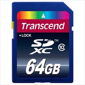 包邮创见/Transcend SDXC C10 64G 极速存储卡 DV机内存卡SD卡64G