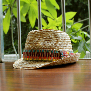 度假休闲时尚复古小礼帽英伦草帽沙滩帽子女海边夏季小圆点遮阳帽