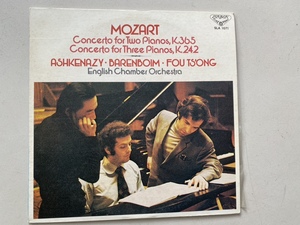 莫扎特 双钢琴协奏曲 3台钢琴协奏曲 阿什肯纳齐 傅聪 LP黑胶