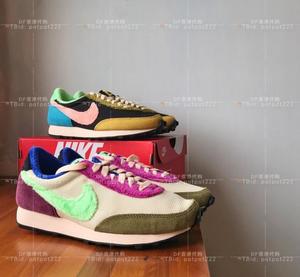 DF香港代购Nike耐克Daybreak绒毛料拼色复古阿甘鞋女生板鞋运动鞋
