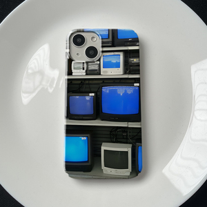 电脑蓝屏未来梦幻Y2Kins简约小清新艺术梦幻小众高级感菲林适用苹果13promax/14PLUS/12PRO/11手机壳XSMAX