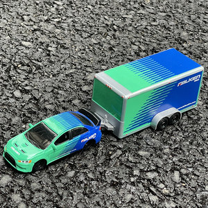 美驰图奔驰三菱蓝瑟1:64汽车运输车拖运车模型车模仿真合金玩具车
